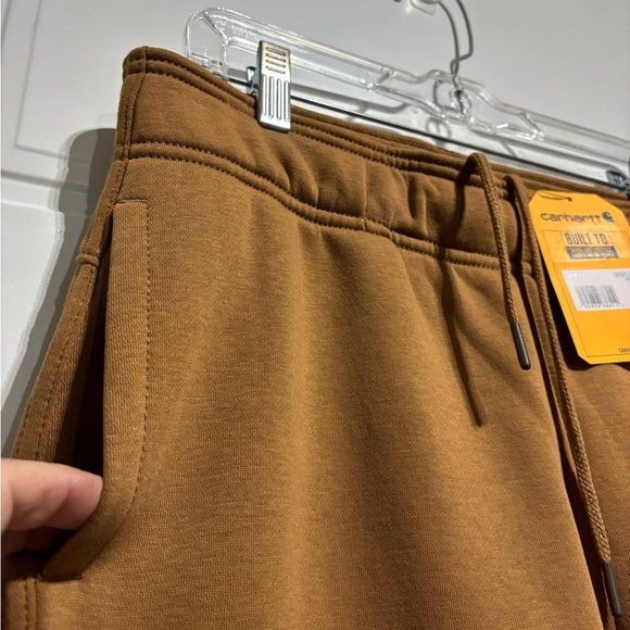 Carhartt Relaxed Fit Midrise fleece,hip pockets,back zip pocket,elastic waist - Picture 4 of 10